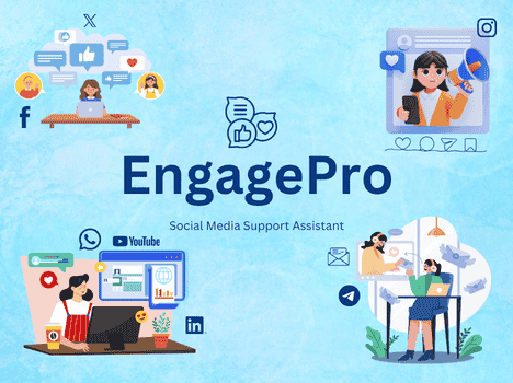 EngagePro – Social Media Support Hub - Business Services Lead Generation, Marketing & Advertising, Sales & Marketing Chatbot Template